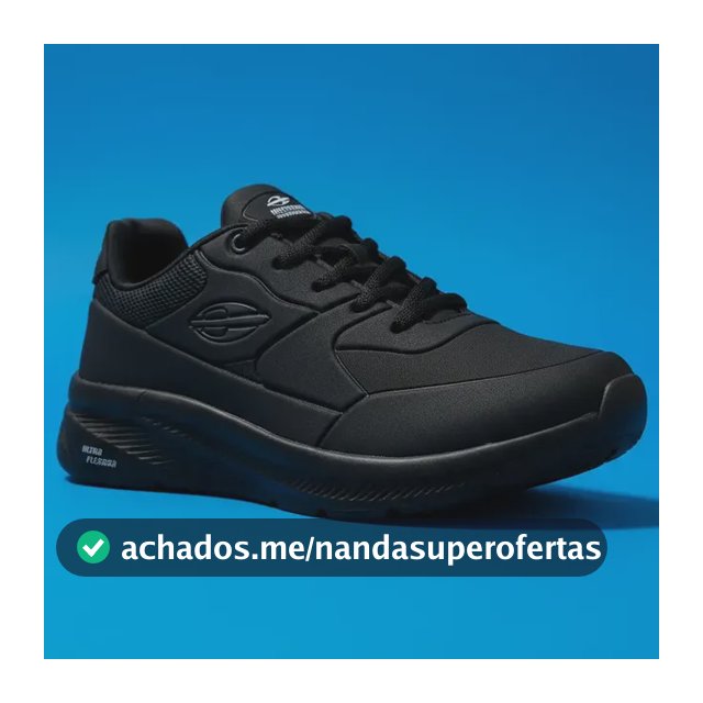 Tênis Mormaii Unissex Esportivo Academia Confortável Casual Preto/preto Mormaii 40 Br