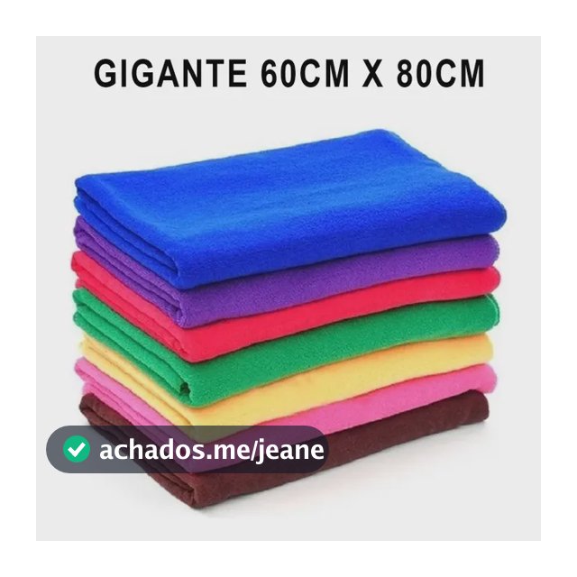 Kit 10 Un Panos Chão Gigante Microfibra 80x60 Mais Vendido!