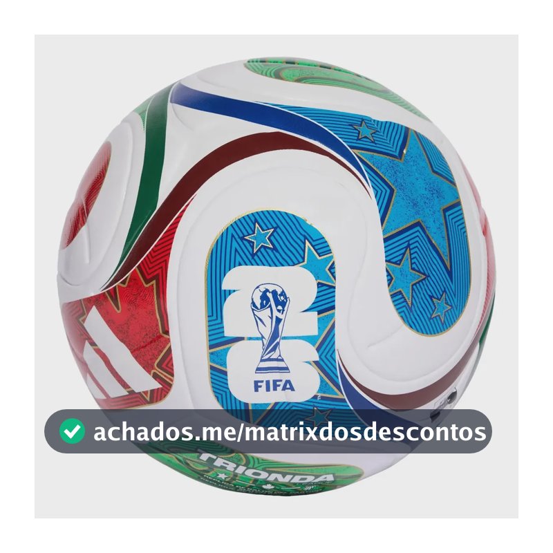 Bola multicolorida multicolorida da Copa do Mundo de Futebol Adidas 26 Trionda League Jd8030 Mult