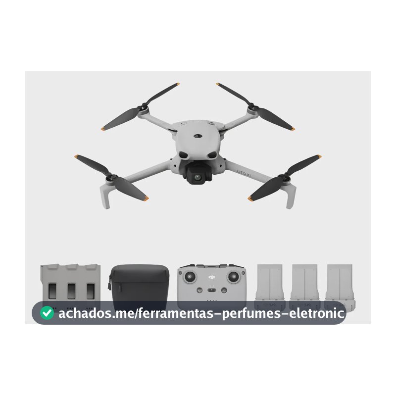 Drone Dji Lito X1 Fly More Combo (controle Sem Tela) Cinza