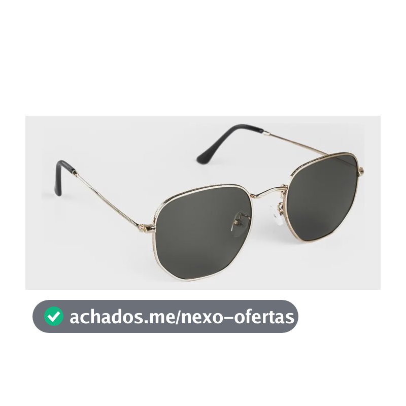 Óculos De Sol Saint Germain Dourado Harbor Aviador Uv400 Lente Preto Desenho Espelho