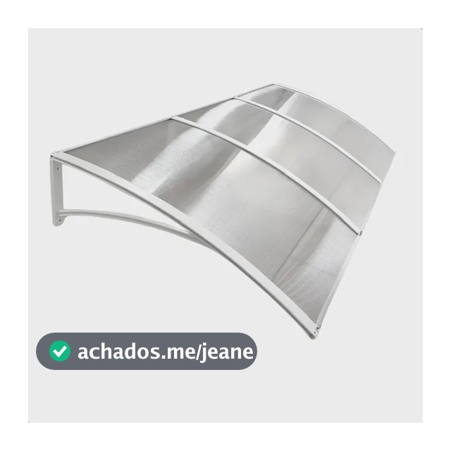 Toldo Policarbonato Modular 200x70 Cm Cobertura Porta Janela