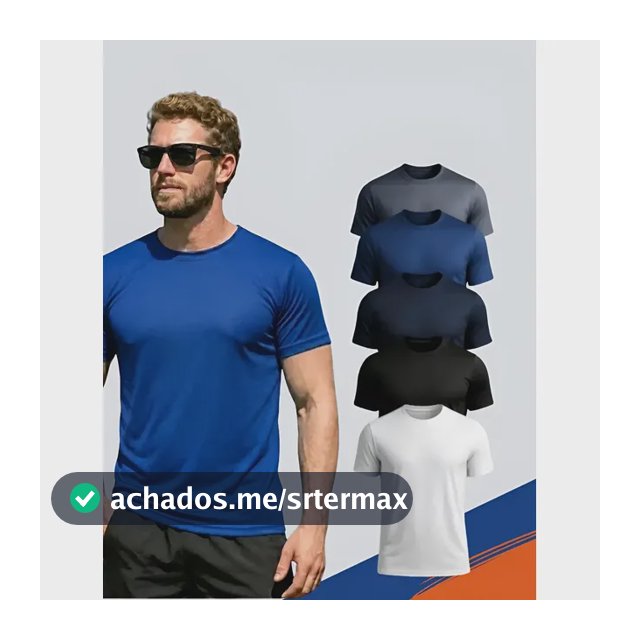 5 Camisetas Básicas Masculina Dry Fit De Alta Qualidade