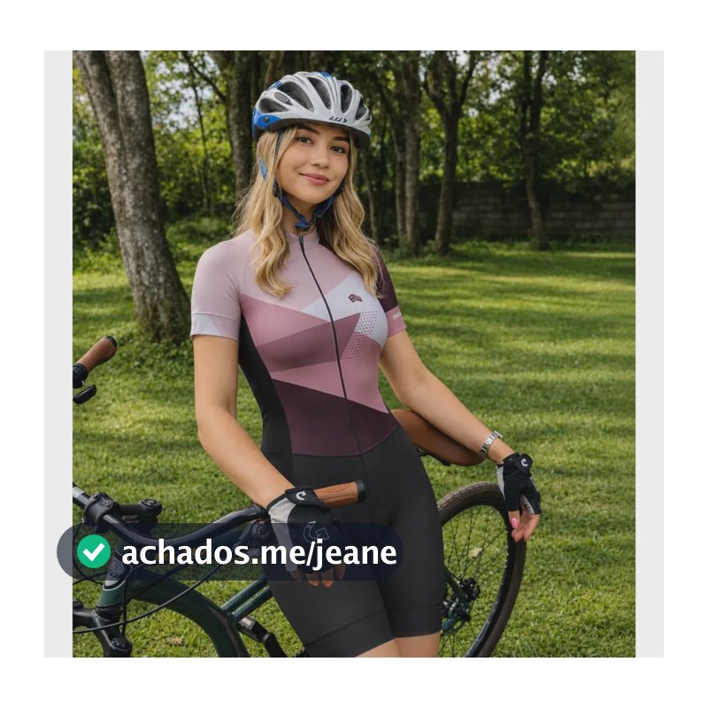 Macaquinho Gel Ciclismo Feminino Roupa Macaquinho Uv+ Pastel Marrom Gg