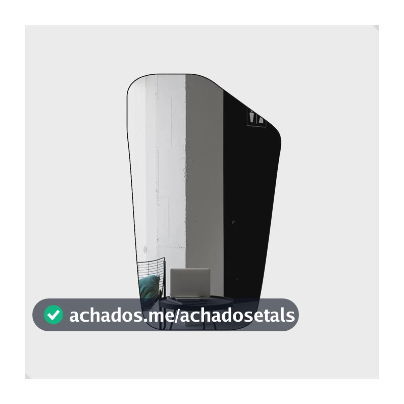Espelho Orgânico Decorativo Grande Pinterest 60x110 Texas Moldura Gelo