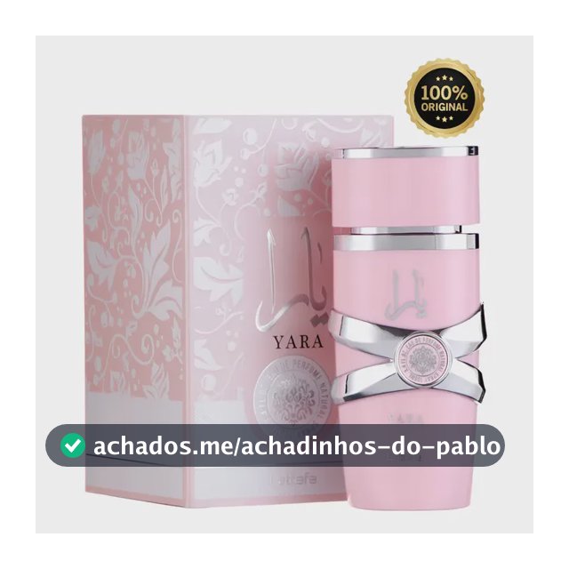 Perfume Árabe Feminino Yara Lattafa Eau De Parfum 100 Ml