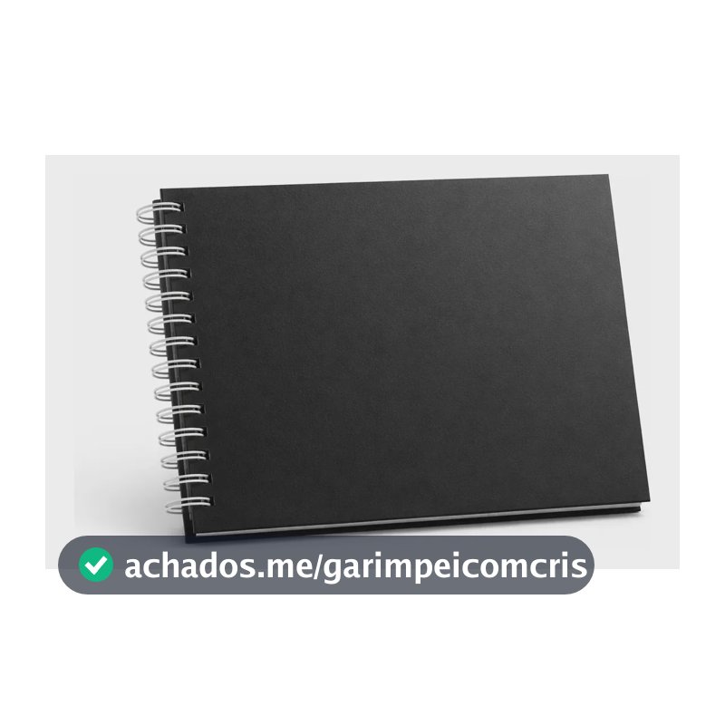 Álbum De Fotos Scrapbook 15x21 Com 25 Páginas Pretas Preto Liso