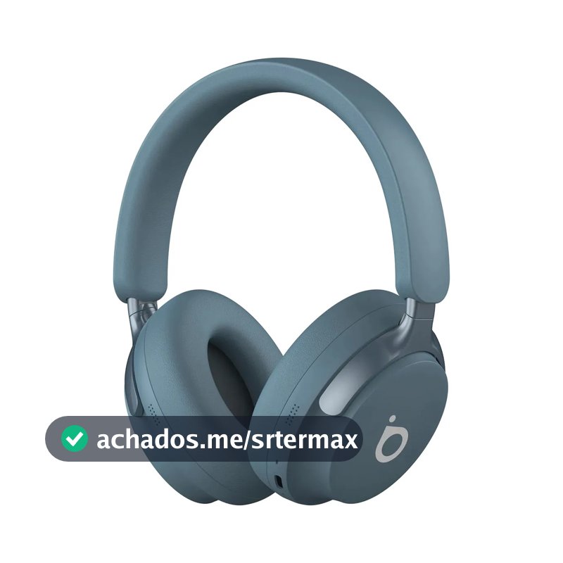 Headphone Bluetooth 5.4 Com Anc+enc 40h Bateria Basike Fone Headset Bluetooth Com Microfone Hi-fi Estéreo Azul
