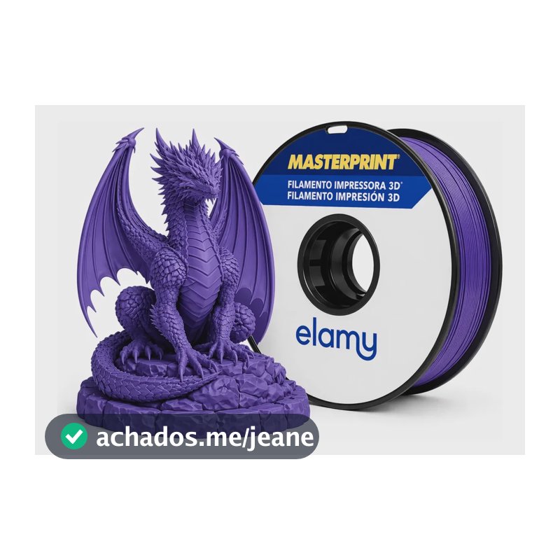 Filamento De Impressora 3d Petg 1,75mm 1kg Masterprint Lavanda