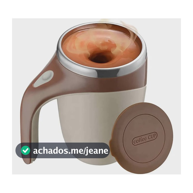 Copo Caneca Mixer Elétrica Mistura 400ml Com Tampa