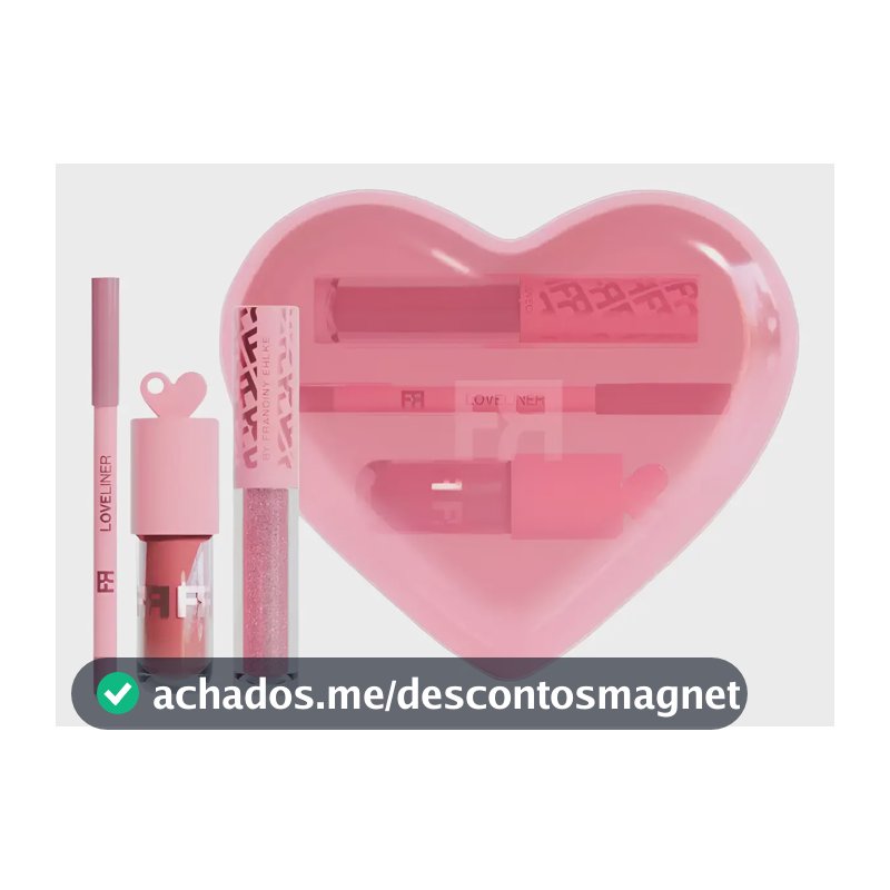 Kit Fran Love Kit Gloss Labial E Lápis Labial By Franciny