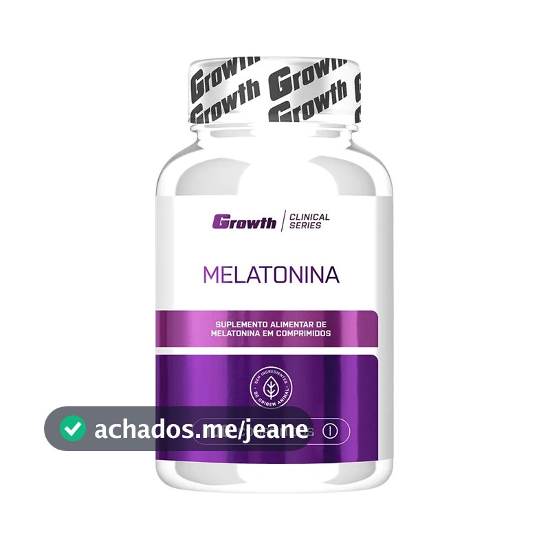 Melatonina (0.21mg) 100 Comprimidos Growth Supplements - Sem Sabor