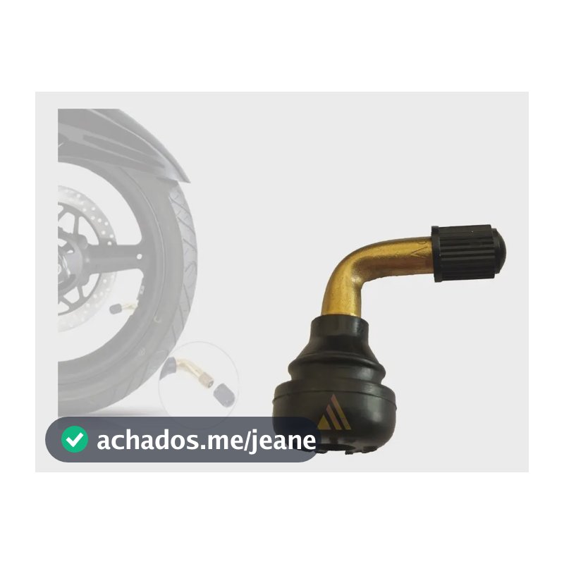 Kit 2 Bico De Roda Válvula P/ Facilitar Calibrar Motos