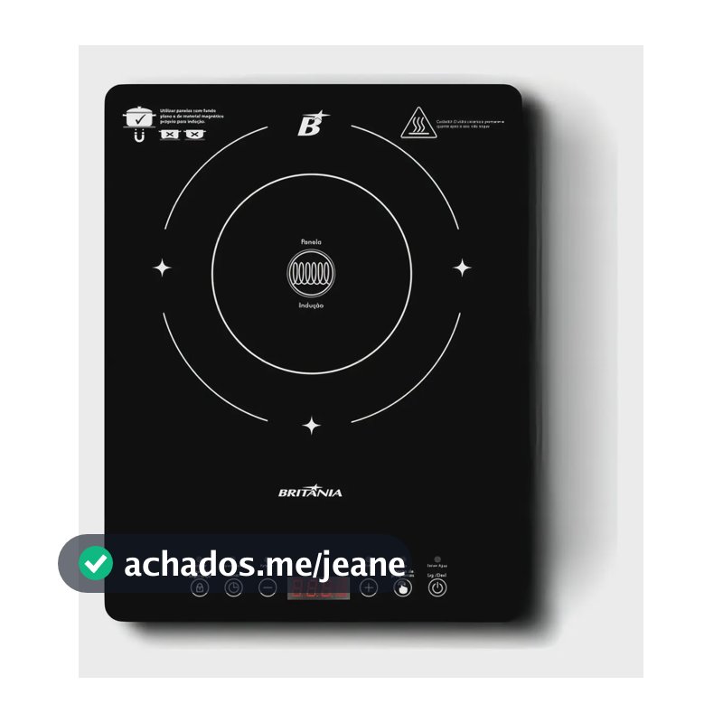 Cooktop de Indução Britânia Portátil Painel Touch BCTE10A 220V