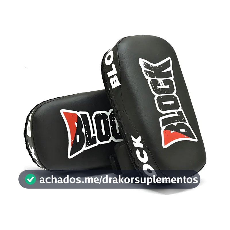 Block Fitness Aparador De Chute Muay Thai Boxe Luta Artes Marciais Duravel Cor Preto