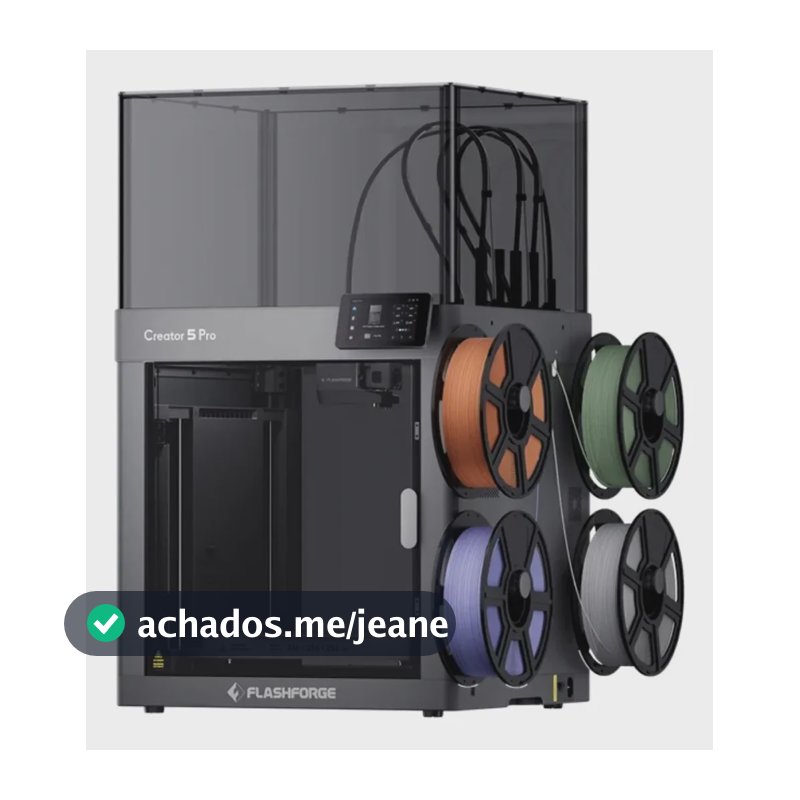 Impressora 3d Flashforge Creator 5 Pro Multicolor 4 Bicos 127/220v Preto