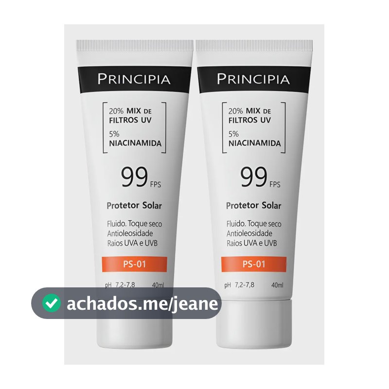 Principia Kit C/ 2 Protetor Solar Facial Ps-01 Fps 99