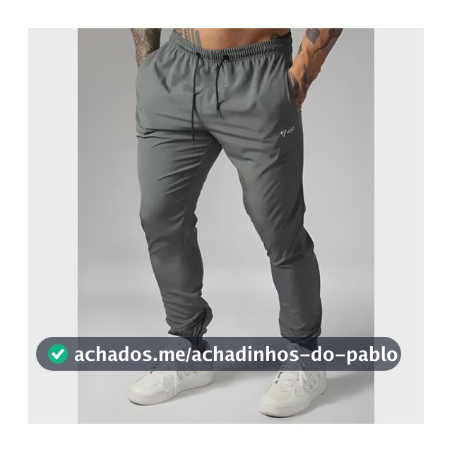 Calça Tactel Jogger Com Elastano Active Wear Void Verão