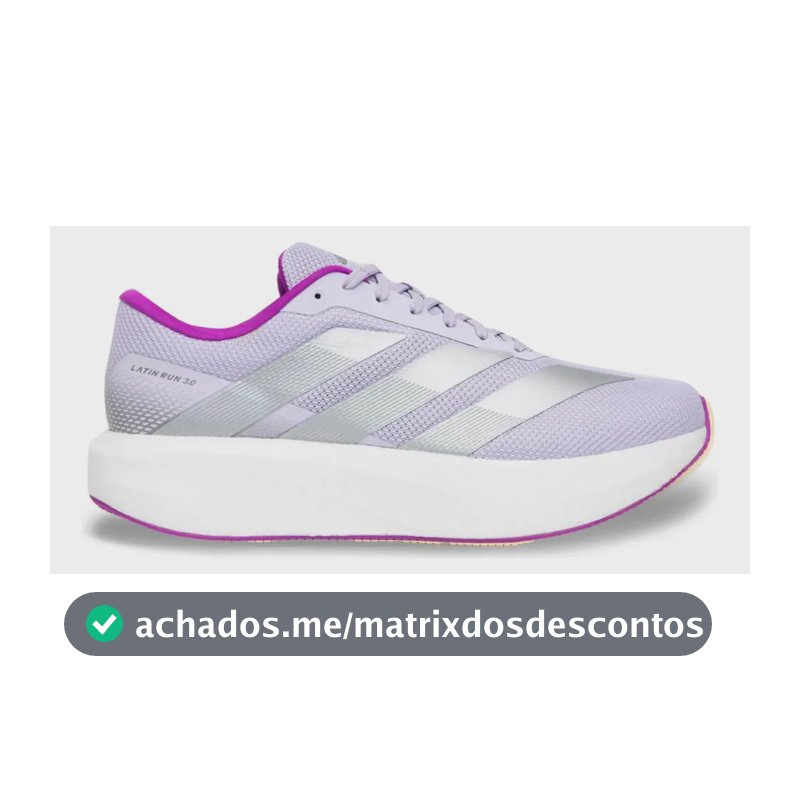 Tênis adidas Latin Run 3.0 Corrida Caminhada Treino Lilás 36 Br