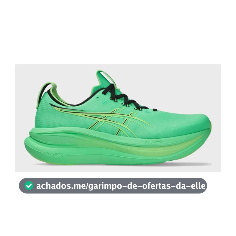 Tênis De Corrida Asics Gel-nimbus 28 Masculino Vital Green/illuminate Green 43 Br