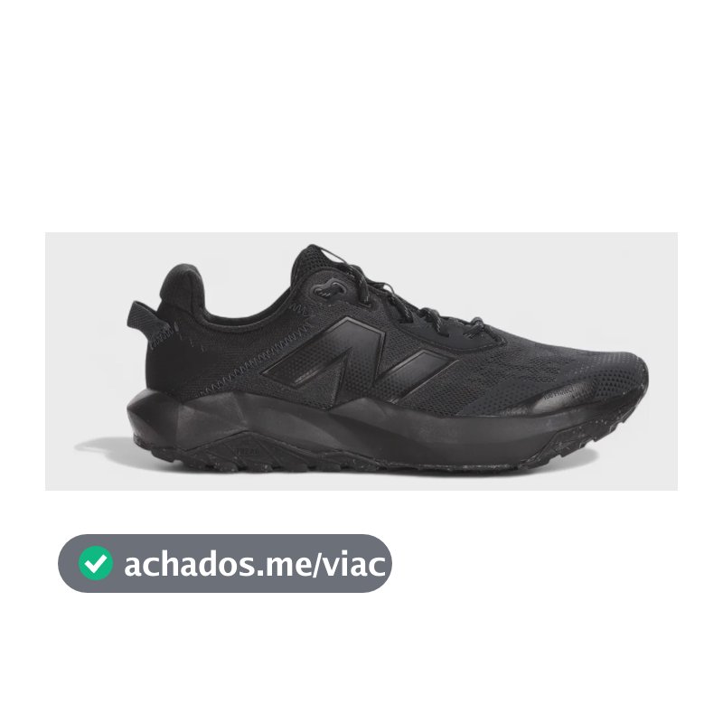 Tênis New Balance Nitrel V6 Masculino Corrida Trilha Preto 42 Br