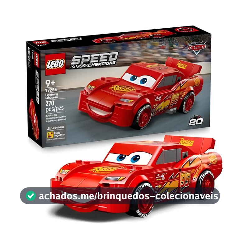 Lego 77255 Disney Relâmpago Mcqueen +9 Anos 270 Pçs Plástico