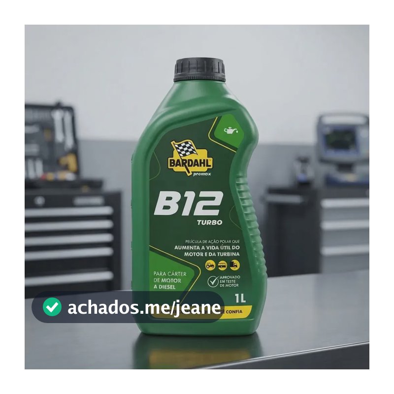 Aditivo Óleo Motor Diesel Bardahl B12 Turbo 1L Cárter Linha Pesada