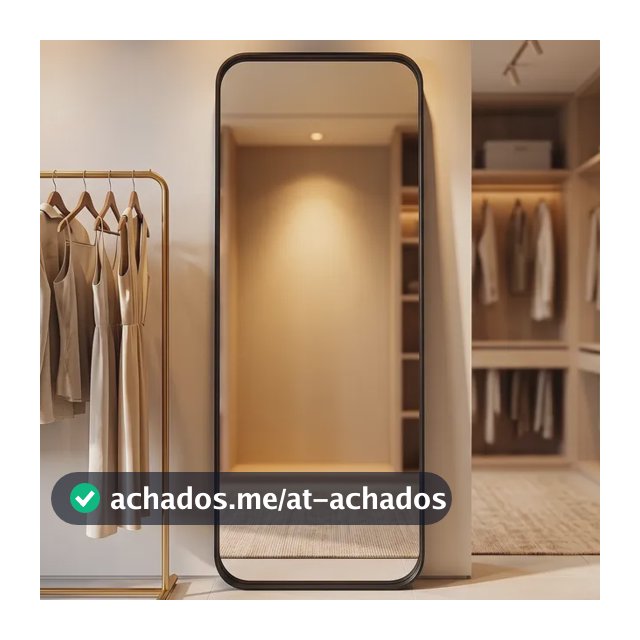 Espelho Orgânico Decorativo Retangular 150x50 Corpo Inteiro