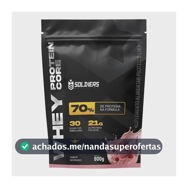 Whey protein Soldiers Nutrition em pó sabor Morango x 900g