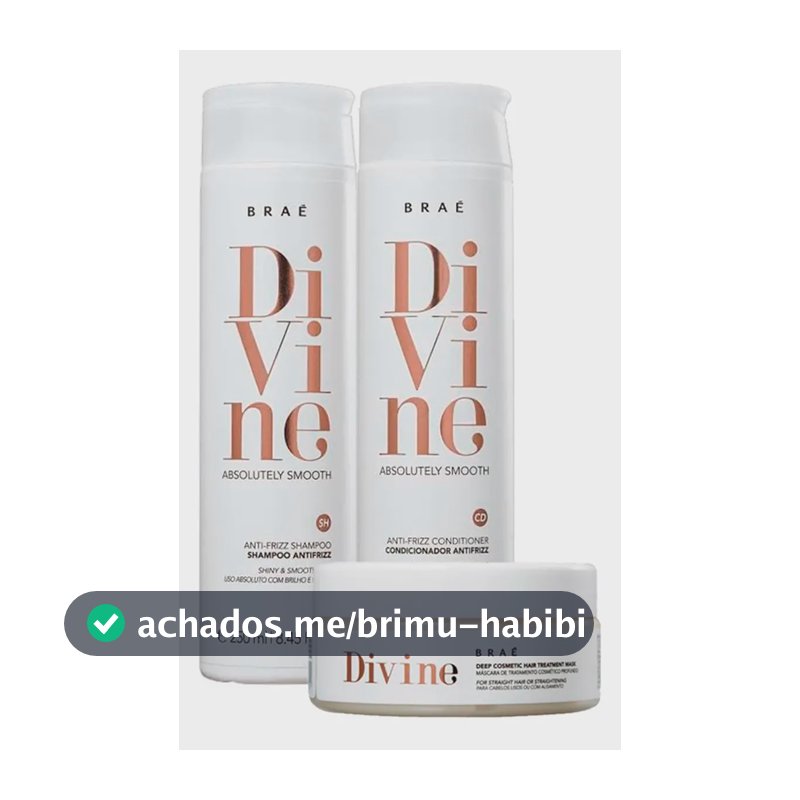 Braé Kit Divine Shampoo + Condicionador + Máscara