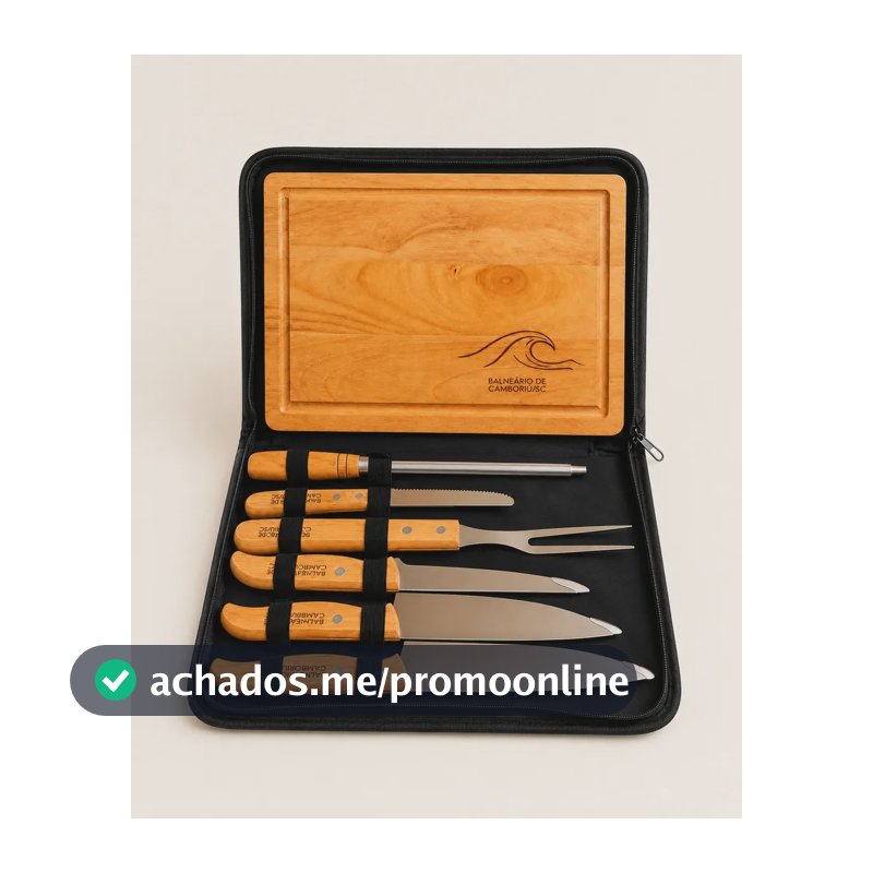 Kit Churrasco Personalizado - 8 Peças