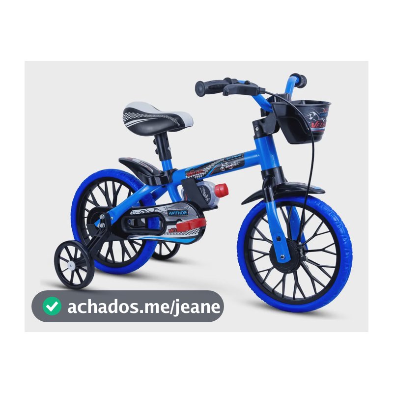 Bicicleta Infantil Nathor Aro 12 Menino Veloz De 2 A 5 Anos Cor Azul