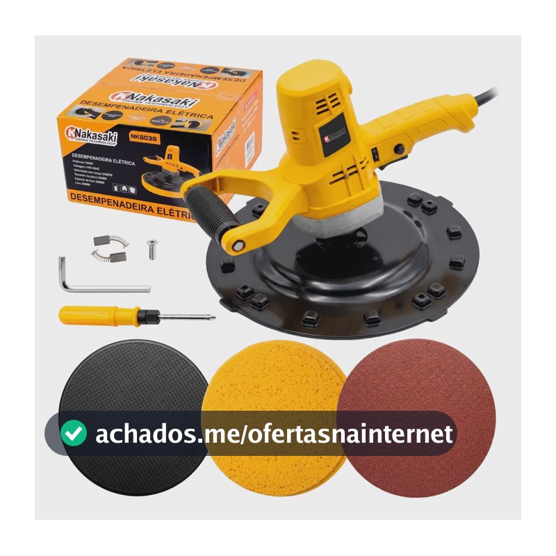 Desempenadeira Profissional Elétrica 1300w Parede E Reboco Desempenadeira 220v
