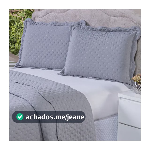 Kit Cobre Leito Casal 3 Peças Colcha 400 Fios Dupla Face