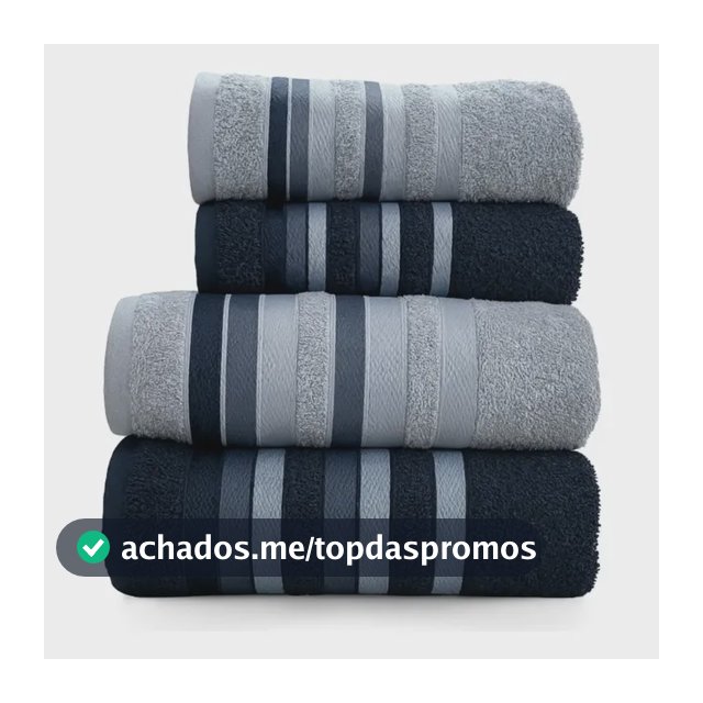 Jogo Toalhas Banho Grossas Macias Algodão 4pç Absorventes