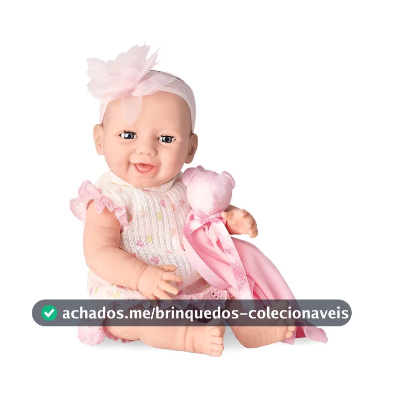 Boneca Bebê Newborn Reborn Dengo - Divertoys