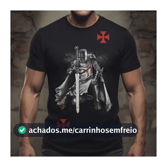 Camiseta/ Camisa Dos Templários/ Cavaleiros Templários