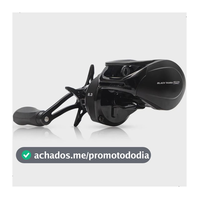 Carretilha Black Tamba S2 12 Rolamentos - Maruri Esquerda Cor Preto Lado da manivela Esquerdo