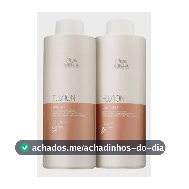Wella Professionals Fusion Shampoo 1l + Condicionador 1l