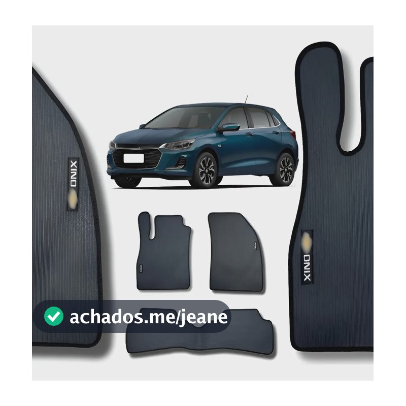 Tapete Borracha Traseiro Inteiriço Onix Hatch 2020 A 2025 Preto