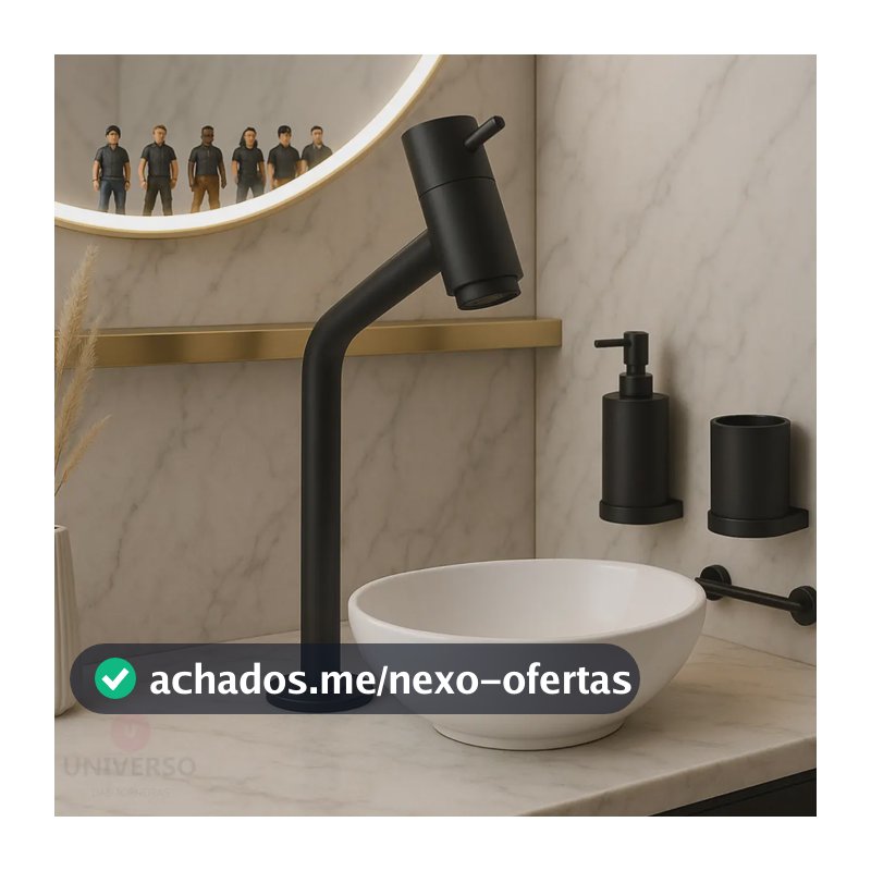 Universo Das Torneiras Torneira Banheiro Alta Preta Fosco Lavatório Cuba Pia Bica Alta M2023 Universo Das Torneiras