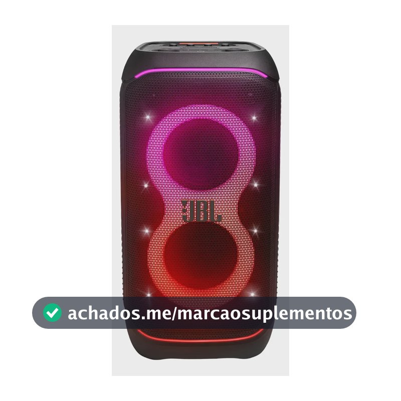 Caixa de Som JBL PartyBox Stage 320 Bluetooth Portátil Com Show de Luzes e Resistente a Respingos – 240W RMS Preta