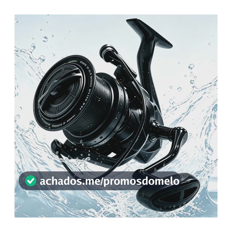 Carretilha Molinete Pesca,4.8:1 Manivela Direito/esquerdo Preto-a33-14000-m Direito/esquerdo