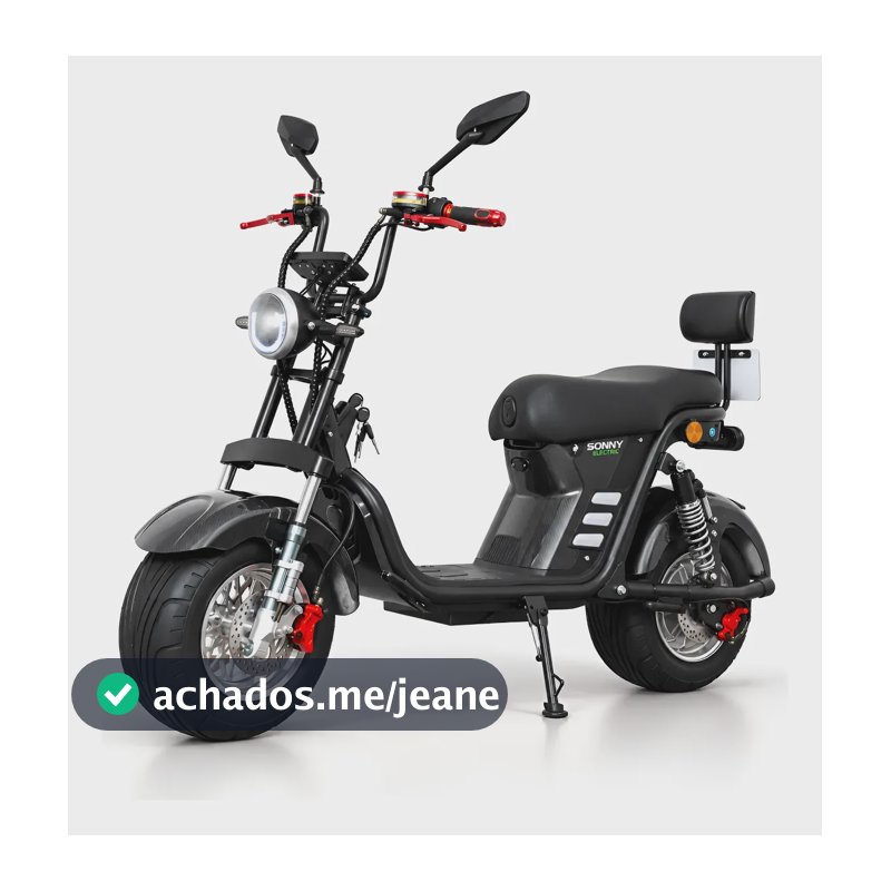 Scooter X13 Bicicleta Elétrica 1000w Chopper Moto Sem Cnh 32 Carbono