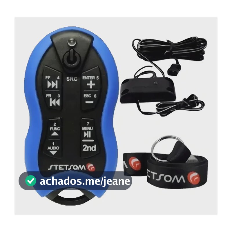 Controle Longa Distância Stetsom SX2 Azul 500m para Som Automotivo