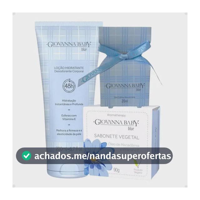 Giovanna Baby Blue Kit: Hidratante 200ml, Colônia 20ml E Sab Tipo de embalagem Kit