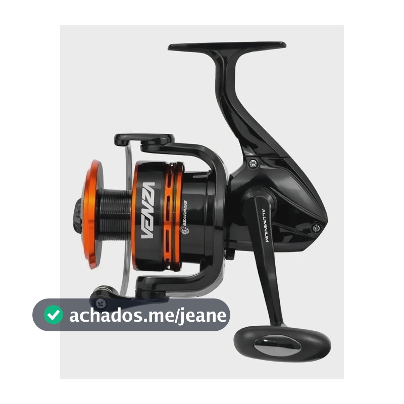 Molinete De Pesca Marine Sports Venza 2000 Manivela Dir/esq Preto Direito/esquerdo