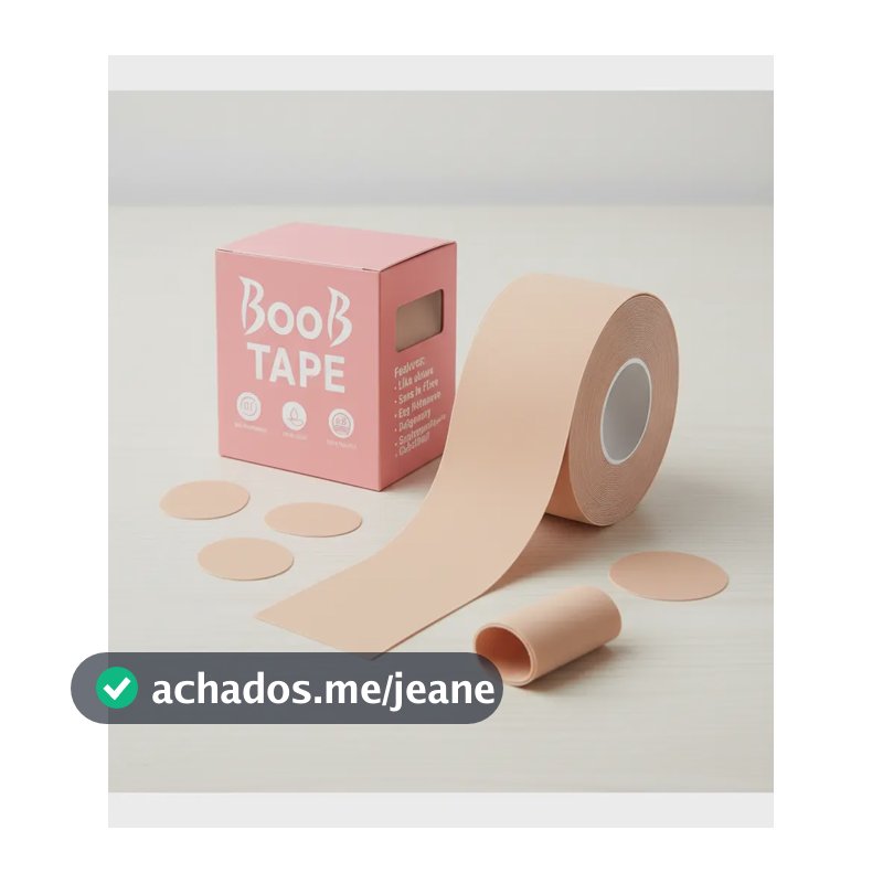 Sutiã Adesivo Levanta Peito Seio Fita Boob Up Invisível Pele Bege Liso Único