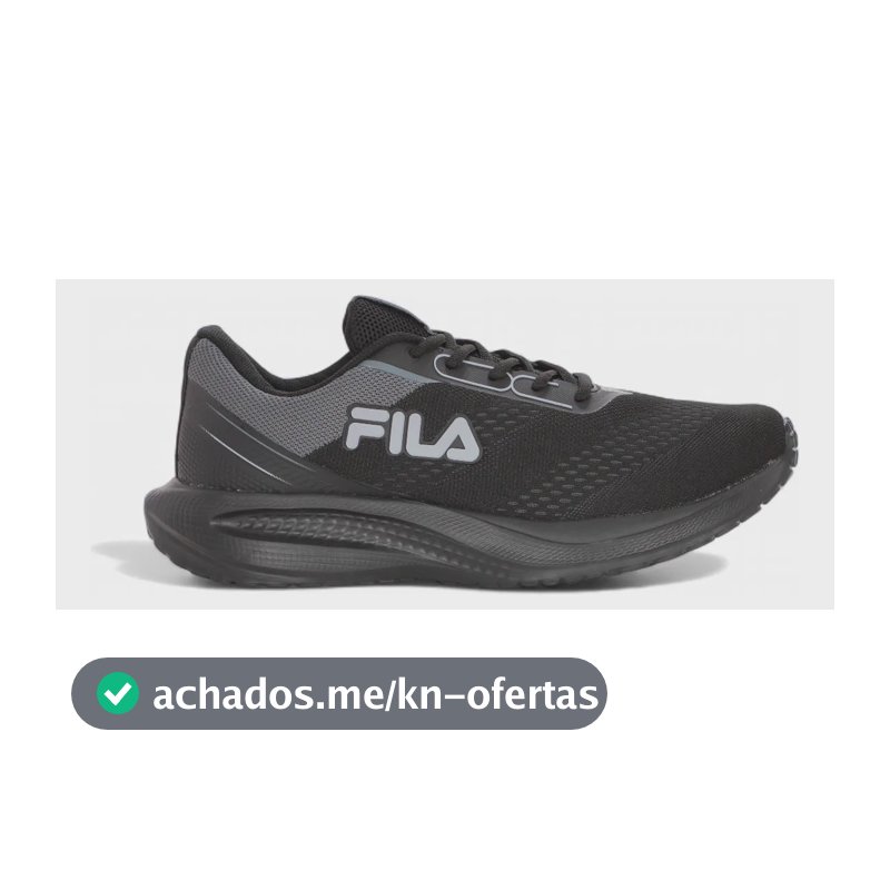 Tênis Fila Rise Up Responsivo Respirável Estável Caminhada Preto 41 Br