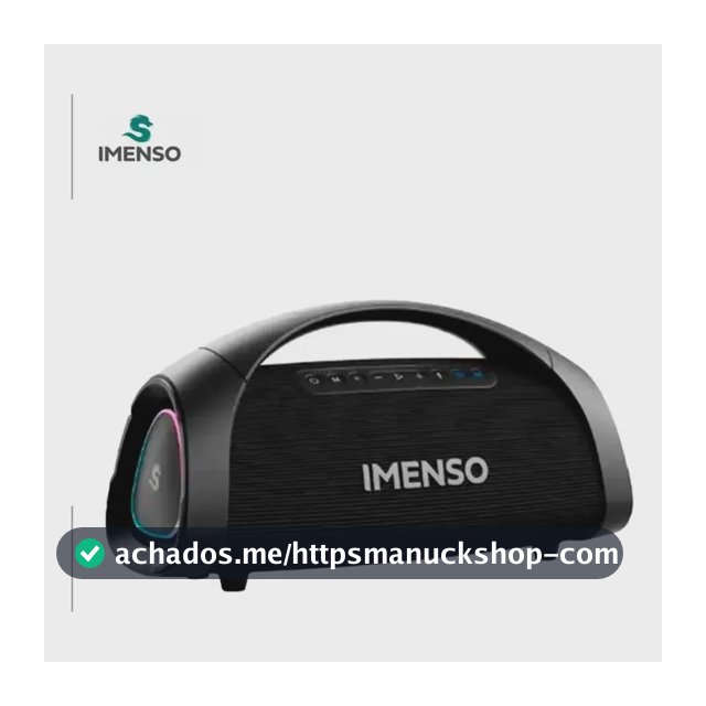 Caixa De Som Imenso X73 200w Rms 30000mah Rgb Ipx6 C/ 2 Mic Cor Preto